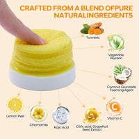 FW Stores Pack of 55 Pure Kojic Acid & Turmeric Cleansing Pads for Deep Facial Skin Cleaning, Skin Moisturizing, Improve Uneven Skin Tone and Gently Healing Acnes