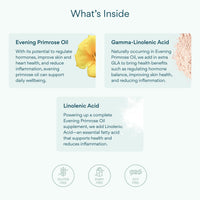 Bettervits Evening Primrose Oil Capsules 1000mg | Cold-Pressed High with Essential Omega-6 and Gamma-Linolenic Acids for Women and Men | Supports Hormonal Balance, Skin and Wellness | 60 Softgels