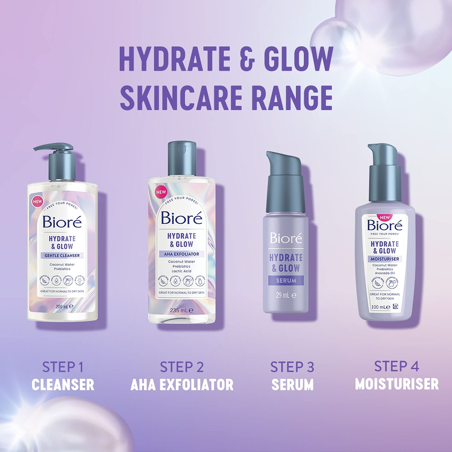 Biore Hydrate and Glow Cleanser