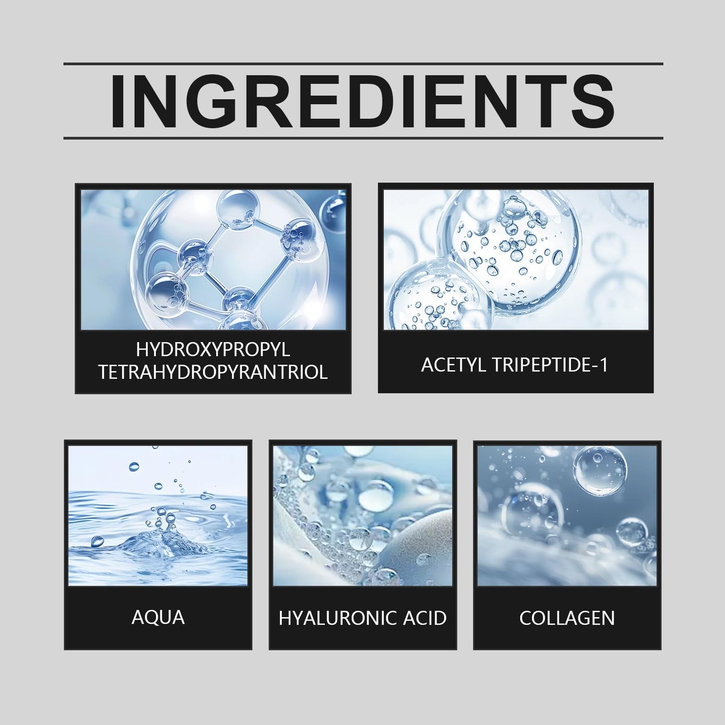 Bosein Serum Face Serum, Facial Serum Face Lotion Helps to Improve Skin Moisturisation and Hydration to Enhance Skin Texture, Radiance and Refinement