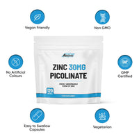 Freak Athletics Zinc 30mg as Picolinate 120 Capsules Made in the UK
