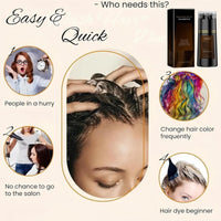 Mubuni Hair Care Instant Dye Shampoo,Polar Hair Dye Shampoo Women 3-In-1 Sha/mpoo for Color Hair,Instant Herbal Coloring Sham/poo,Hair Care Dye S/hampoo,Easy to Use Shampo/os Dy/e,Long Lasting(Dark Brown)