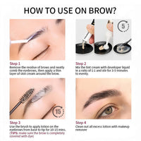 AuraAnge Eyebrow & Eyelash Tint Kit, Black Eyebrow Dye, Semi-Permanent Eyelash Tint, Volume Lashes & Full Brows Last 4 Weeks, Fast & Easy Application with All Tools, Sensitive Skin Friendly, 30ml