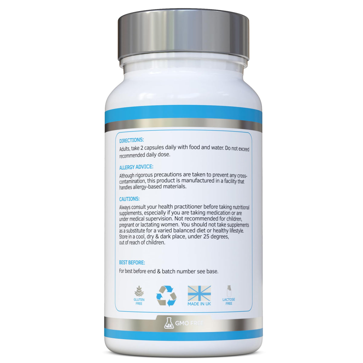 swiss bioenergetics Quercetin 1000mg 60-day supply - No Artificial fillers, binders or flow agents - High Strength Pure Quercetin capsules from Sophora Japonica - Suitable for Vegetarians and Vegans – Exclusively UK Made