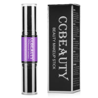 CCbeauty Cream Highlight and Contour Stick, Shimmer Highlighter Makeup, Contouring Highlighting Makeup, Face Shaping Stick, Lightweight, Blend Smooth, Colour Corrector Concealer Stick, Blonde/Mocha