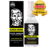 BARBER PRO BLEMISH CONTROL DUO 2-in-1 Mens Face Mask & Serum Prevent Breakouts & Improve Skin Texture Cica & Niacinamide Natural Vegan Skincare 100% Biodegradable Multi Award Winning Brand