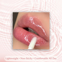 EneriWell Angel Silk Lip Plumper Gloss|Instant Extreme Lip Filler Booster with Hyaluronic Acid & Jojoba Oil|Non-Sticky Volumizing Serum for Ultra-Hydrating Moisture|Glass Shine, Fuller Lips,Hydrating Lip Care