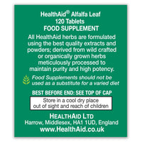 HealthAid Alfalfa 700mg - 120 Tablets