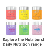 Nutriburst Biotin Power Plus - Biotin (2500mcg) + Liposomal Vitamin C for Healthy Hair & Glowing Skin - Strawberry Flavour - 60 Gummies 1 Month Supply - Suitable for Vegans