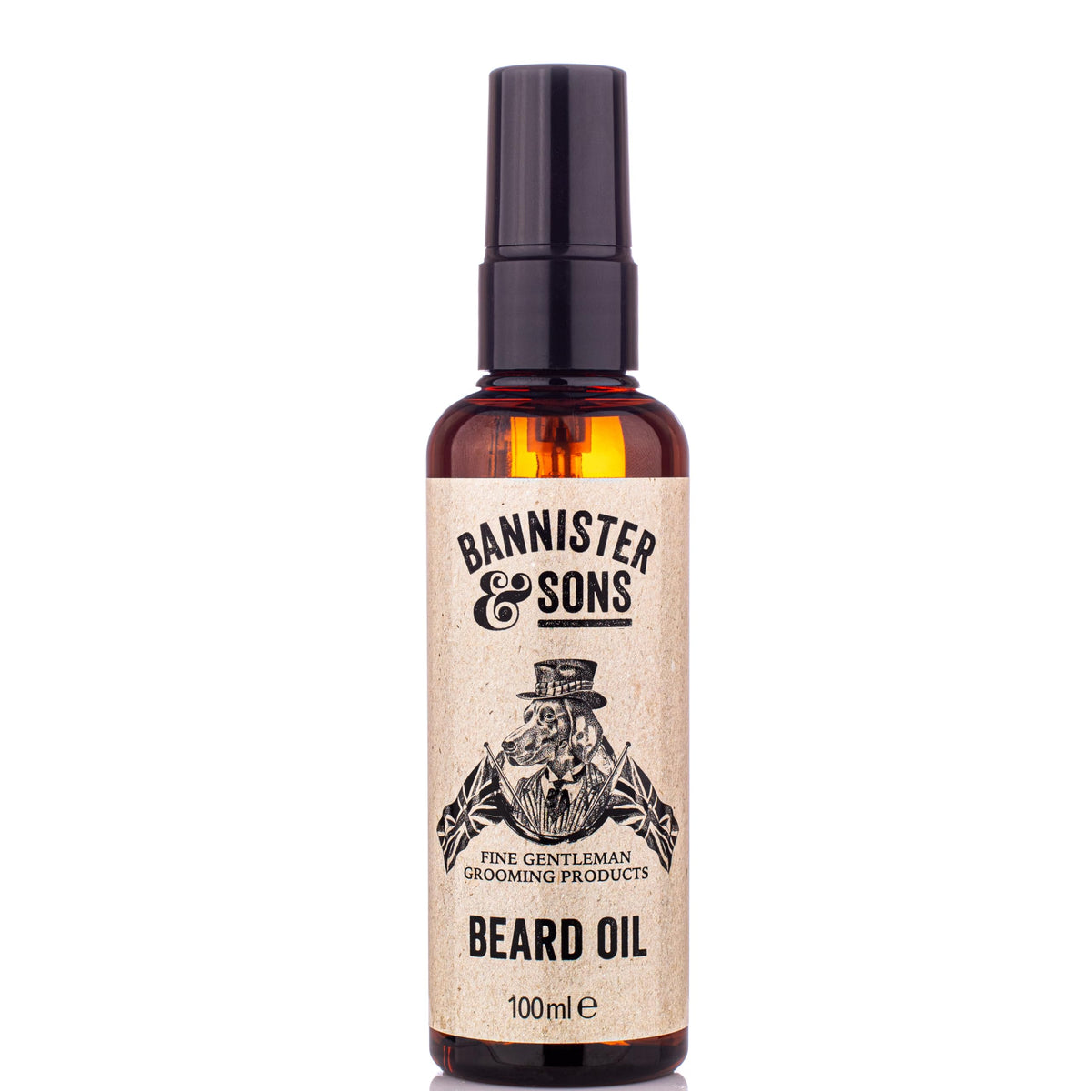 BANNISTER & SONS Fine Gentlemens Grooming Bannister & Sons Mild Spicy Citrus Beard Oil - Nourishes Skin with Sweet Almond and Jojoba