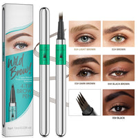 Kis'Degas Magic Microblading Eyebrow Contouring Pencil - Eyebrow Pen,Brow Pencil 2-in-1 Dual-Ended - Precise Waterproof Brow Pen 2 Tipped Precise Waterproof With A Micro-Fork Tip Applicator