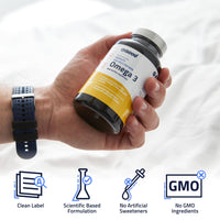 ExSeed Health - Male Fertility Supplements - Omega 3-3 Month Supply (x3 Bottles) - 90 Capsules per Bottle - Effective Doses - Fish Oils for Men - Supports Healthy Conception & Overall Health