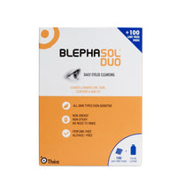 2 x Blephasol Duo 100 ml Micellar Eyelid Cleansing Lotion with 100 Lint-Free Pads | Effective and Gentle Cleansing for Make-Up Removal, Inflamed and Sensitive Eyelids | Soap & Alcohol-Free