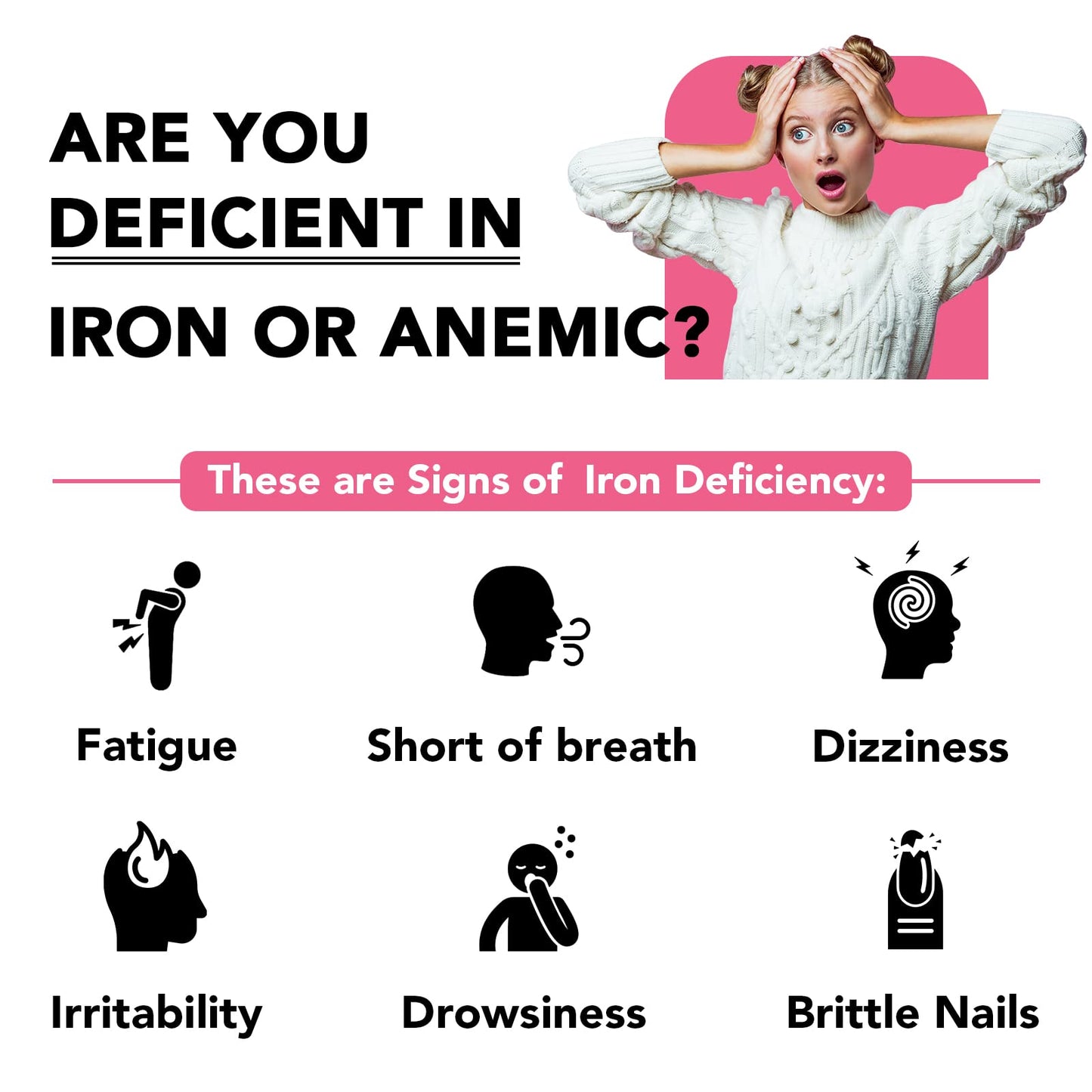 Liposomal Iron Supplement (as Ferrous Sulfate) with Folic Acid 400mcg and Vitamin B12 10mcg, Increase Iron Levels for Adults, Superior Absorbed and Stomach Friendly (60 Count (Pack of 2))