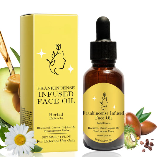 Frankincense Resin Oil for Face - Frankincense Resin Infused Oil - Facial Moisturizer Cold Pressed Serum Essential Oils for Skin - Moisturizing,Smooths,Anti Wrinkle,Fade Lines 30ML