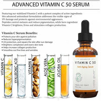 Voila pure VITAMIN C SERUM for Face with Hyaluronic Acid - Anti-Ageing Vitamin C Face Serum - Vit C with 5% Pure Hyaluronic Acid Serum for Face - For Age Spots, Fine Lines, Wrinkles 60ml