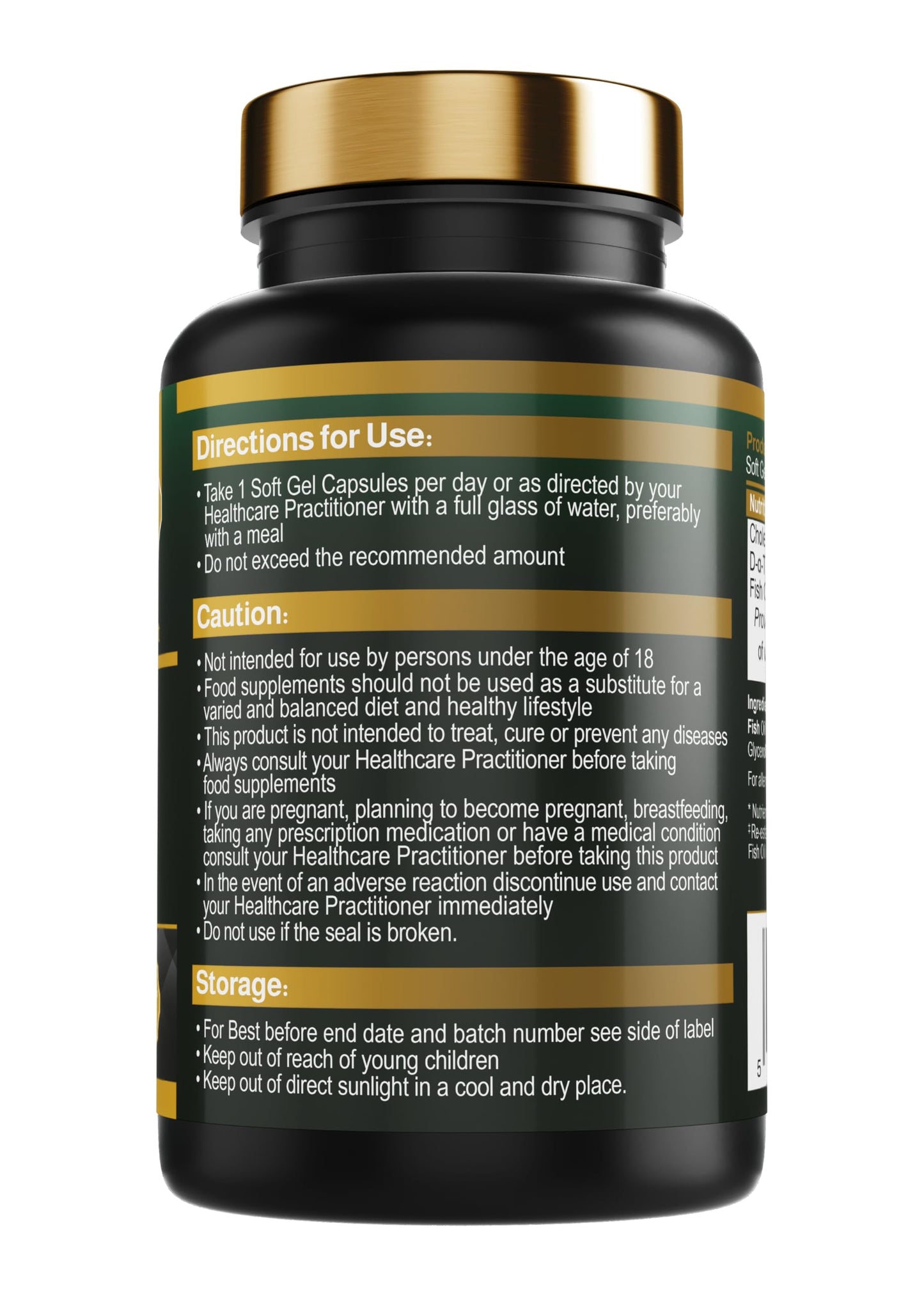 Royal Oak Health Super Ultra Fish Oil with Vitamin D3 & >95% rTG Omega 3 - Soft Gel Easy-to-Swallow Capsules - Gluten Free - Made in The UK