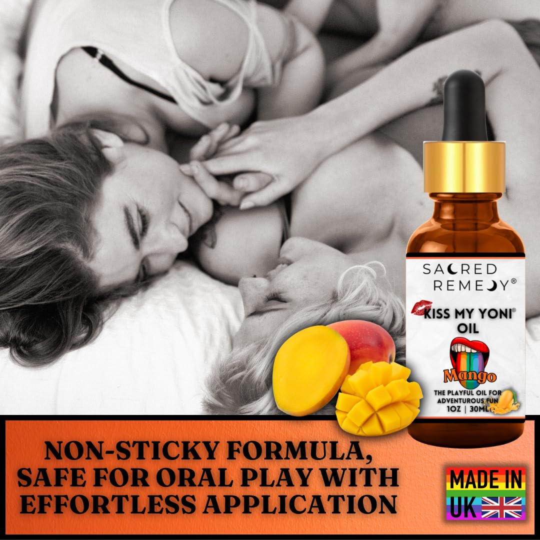 KMY Tropical Mango Yoni Oil – Premium Aromatic Body & Sensitive Area Moisturizer. Targeted Relief for Thigh Chafing and Dryness. Food-Grade, PH-Balanced Vegan Skincare [30ml]