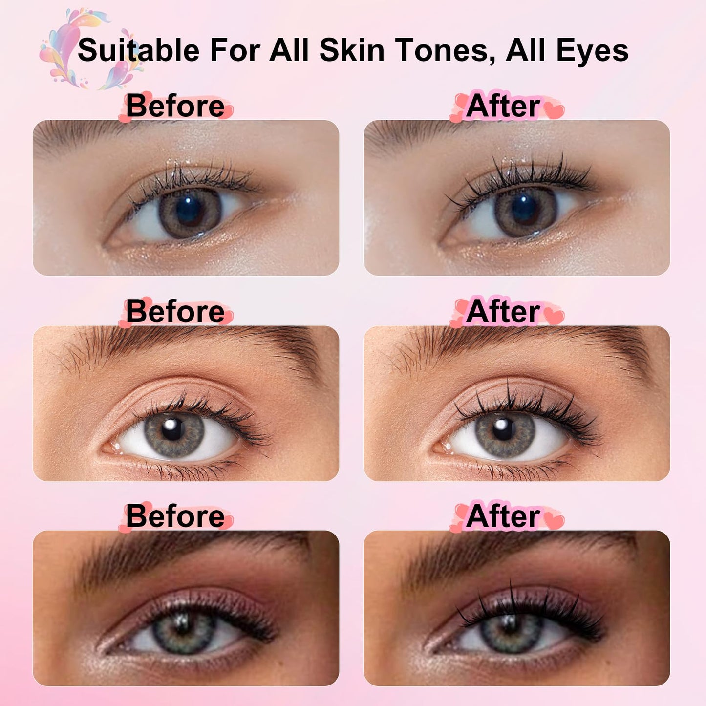 EMEDA Manga Lash Clusters Kit, Individual Lashes Wispy & Natural Cluster Lashes with Bond and Seal Tweezers, Soft Thin Band Anime False Eyelashes 10mm - 13mm Mix (flower)
