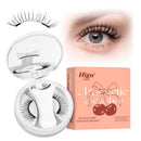 Magnetic Lashes with Applicator, Higu clace Reusable Magnetic Eyelashes No Glue or Eyeliner Need, Waterproof Magnetic Eyelashes Easy to Wear and Remove, Natural Lashes Suitable for Party(STYLE-G)
