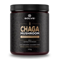 Solve Labs SOLVE Labs® ● Premium Siberian Chaga Extract Powder ● 10% Beta-D-Glucans ● 10:1 Extract ● Zero Fillers & Additives ● 100g ● 3 Months Supply