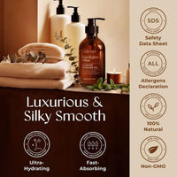 Gya Labs Eucalyptus Mint Massage Oils for Massage Therapy - Refreshing Aromatherapy Body Massage Oil for Sore Muscles - Jojoba, Argan, Sunflower, Almond, Vitamin E & Eucalyptus (200 ml)