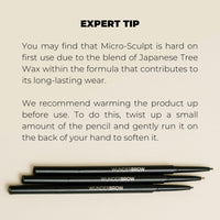 WUNDERBROW Micro-Sculpt Refillable Brow Pencil Refills, Includes 2 Refillable Cartridge's (Black/Brown)