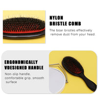 Siqian Paddle Hair Extension Brush, Scalp Massage Hairbrush with Oval Design, Anti-Static Detangling Comb for Family, Salon, and Home Use