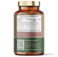 Time Health Vollagen® Advanced Vegan Collagen - 18 Amino Acid Complex in Ratio of Collagen - Studied Effectiveness - 120 Capsules - Vegetarian - Zero Additives - Pullulan