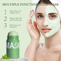 Samkeen Green Tea Mask Stick, Green Tea Deep Cleanse Mask, 2026 New Upgrade Blackhead Remover with Green Tea Extract, Moisturizing, Cleansing Face for Men and Women