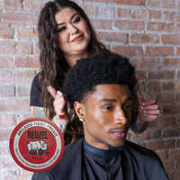 Reuzel Red Pomade Medium Hold High Shine Pomade For Men, Water Soluble Pomade For A Flexible High Shine Look 1.3oz/35g