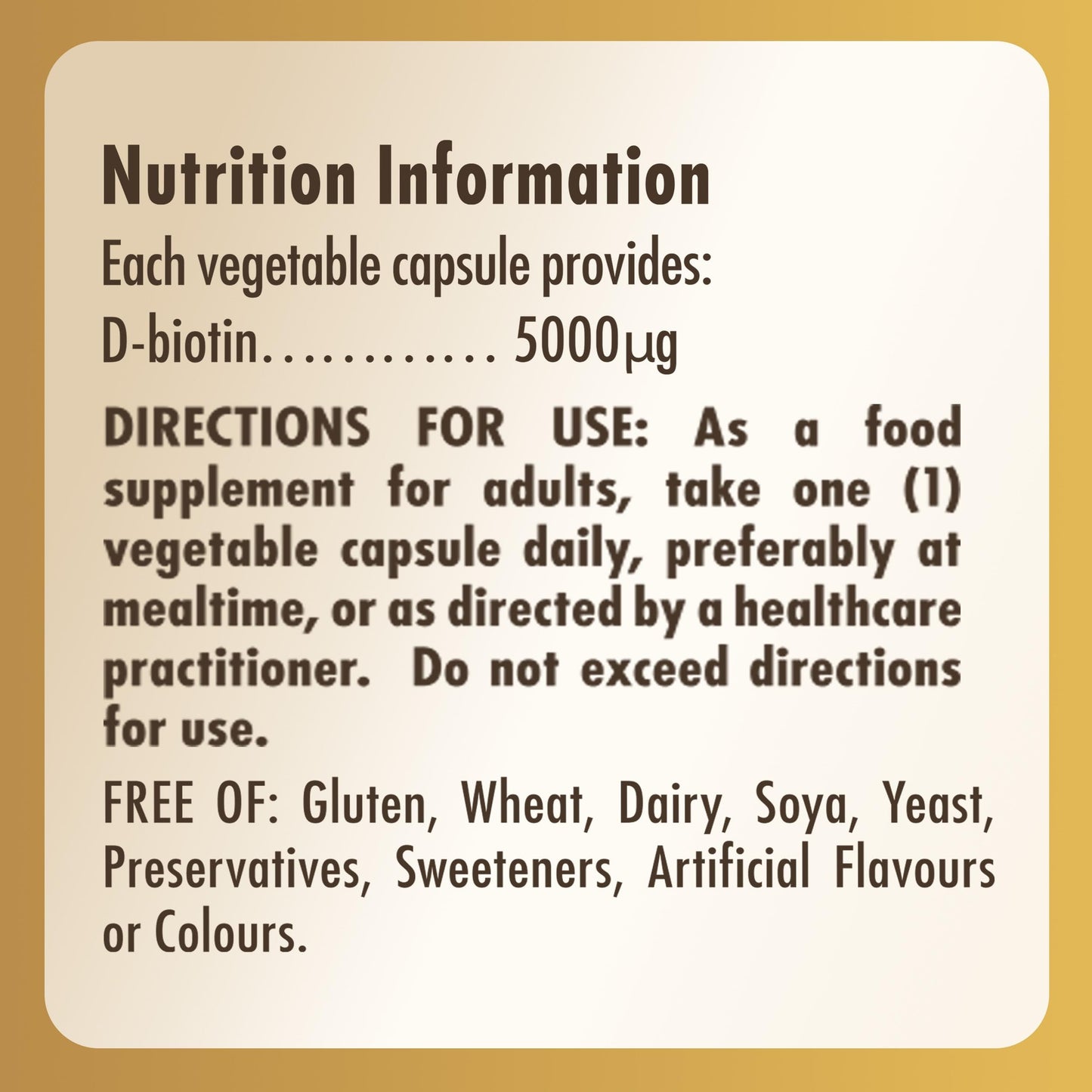 Solgar Biotin 5000 mcg Vegetable Capsules - High Strength Formula - Supports Hair Growth, Glowing Skin, Energy & Vitality - Health Supplement - Sugar Free - Suitable for Vegans - Pack of 50