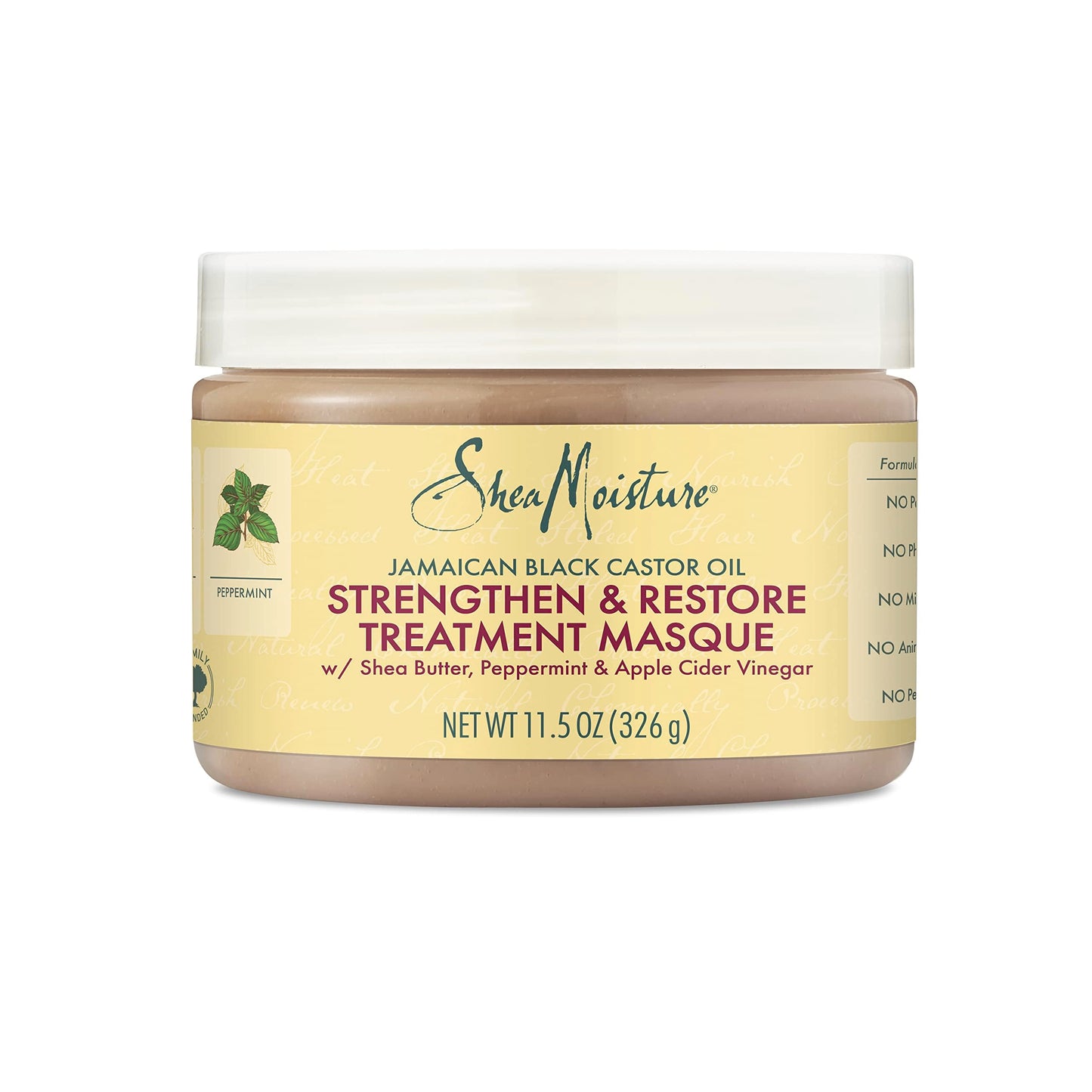 SHEA MOISTURE Shea Moisture amaican Black Castor Oil Strengthen Grow and Restore Treatment Masque, 12oz