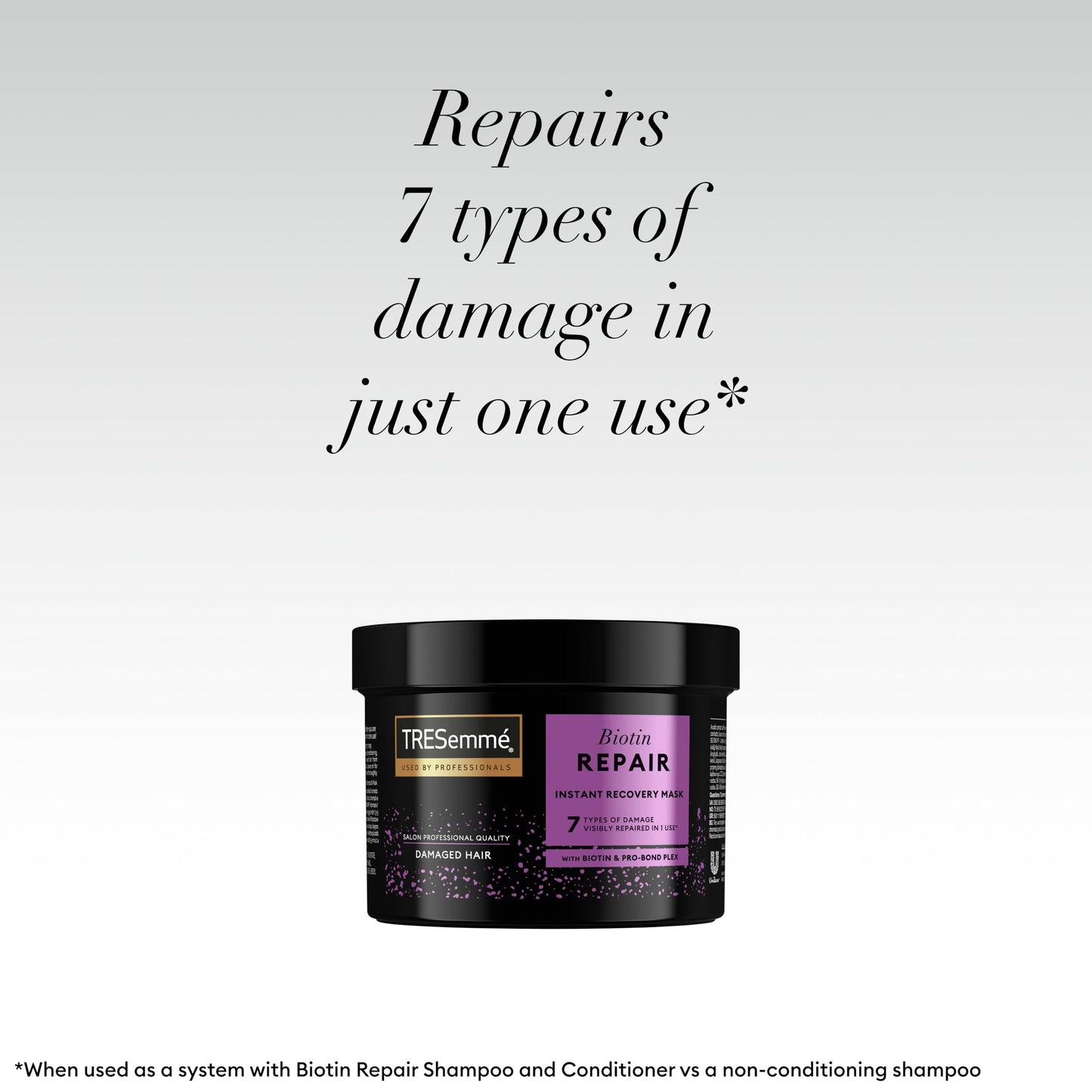 TRESemmé TRESemme Biotin Repair Instant Recovery Mask visibly repairs 7 types of damage in 1 use* for dry, damaged hair 440 ml
