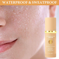 4 in 1 Moisturizing Full Coverage Liquid Foundation Sunscreen Serum Spf 50 Foundation Biomimic Foundation Concealer,Moisturizer,Sunscreen Serum Uniform Skin Tone Stay up to 24h