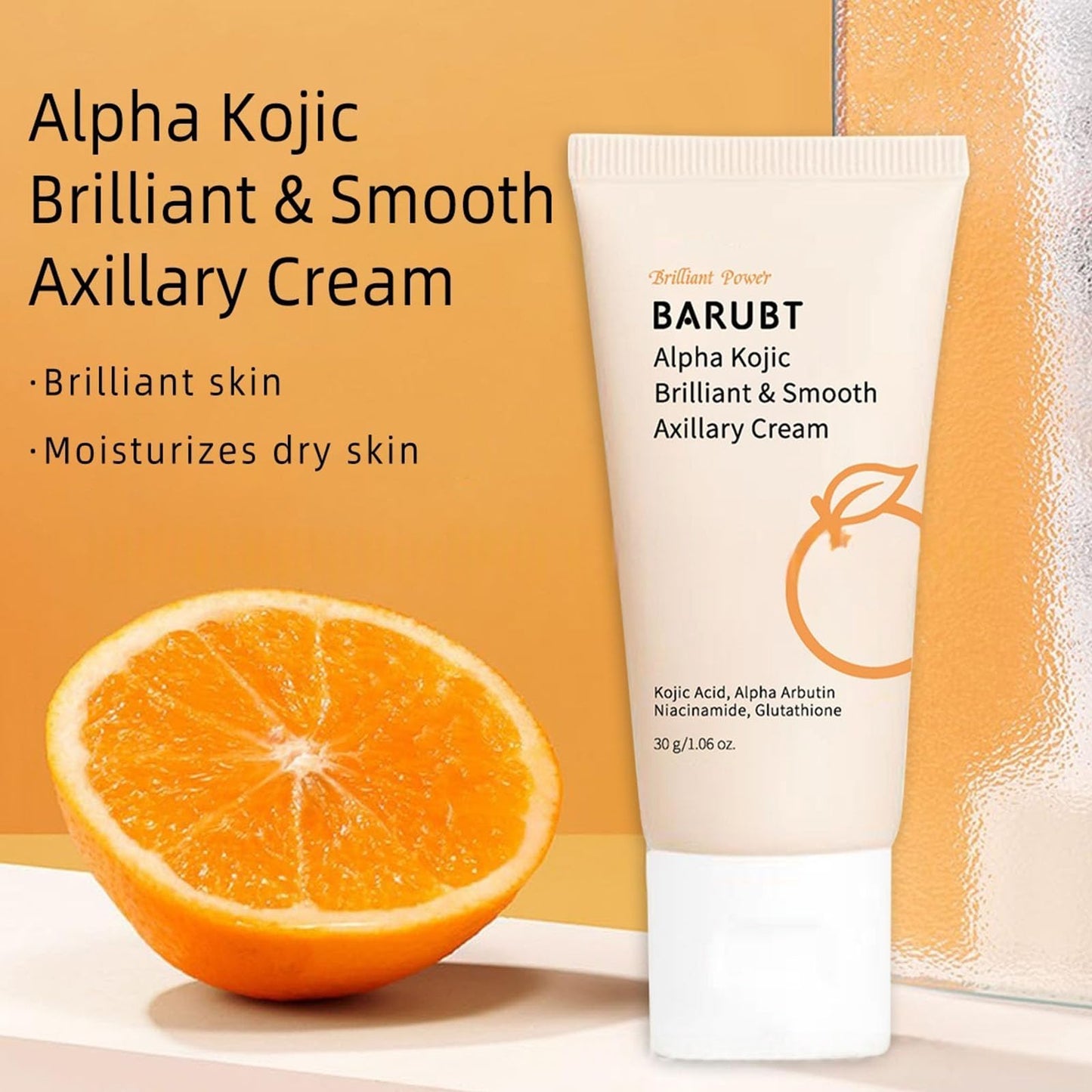 DRIPDRIP Kojic Acid Underarm Cream for Dark Spot Reduction | Vitamin C Underarm Cream for Dark Spot Reduction | Cream Formulated for Underarms, Inner Thighs, and Private Areas to Even Skin Tone