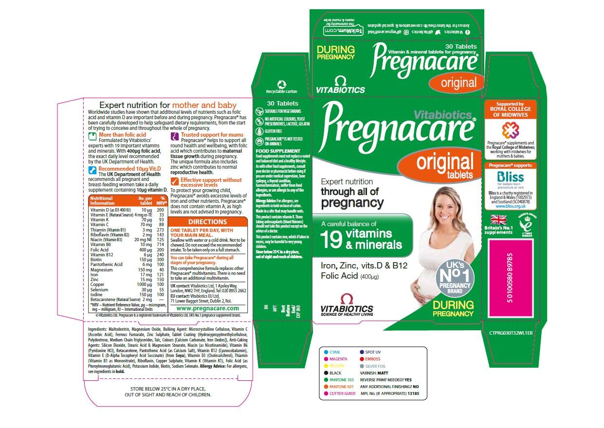 Pregnacare Vitabiotics Original Tablets, 30 Count