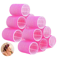 WQEDVN 12 Pieces Rollers for Hair Volume, Hair Curlers Rollers, Hair Rollers for Short Hair, Hair Rollers for Long Hair, Hair Rollers Set, For Curling and Styling Hair Self Holding DIY Roller (44mm)