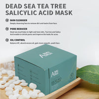 ANAI RUI ANAiRUi Dead Sea Tea Tree Mud Mask, Clay Mask Skincare with Activated Charcoal & Tea Tree Oil for Women and Men, 120g