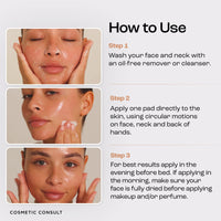 Cosmetic Consult Miracle Skin Transformation By Ashley Stobart | Rejuvenates & Refreshes Skin Overnight, Smooths Wrinkles & Acne, Boosts Collagen, Anti-Ageing Skin Cleanser | 1 x Single Wipe