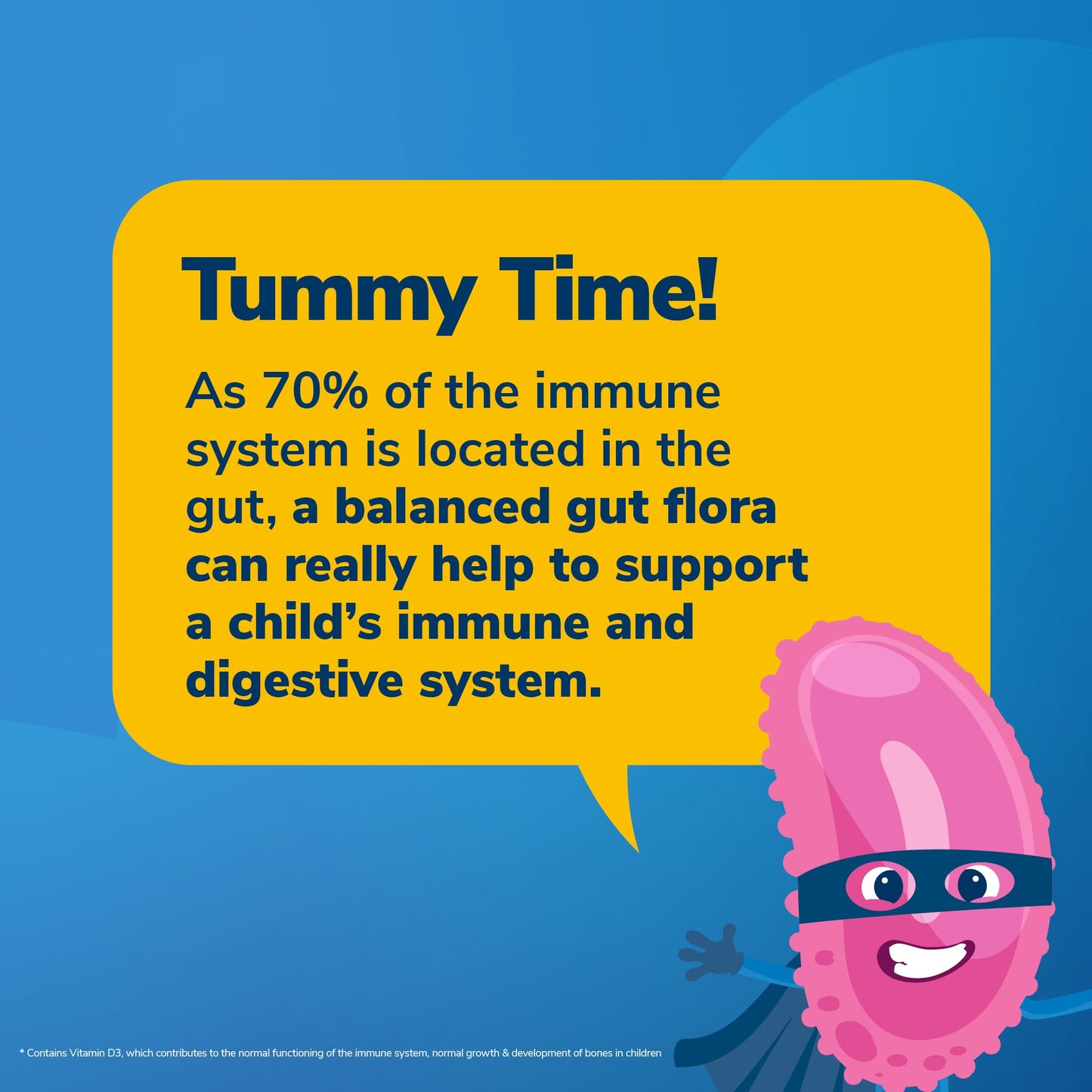 VIVIO JUNIOR Vivio Junior Tummies Bifibaby Drops - A Probiotic & Vitamin D3 Supplement for Babies & Children with Live Bacteria Strains to Support Gut Health and Immunity - 30 Day Supply