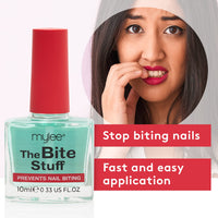 MYLEE Mylee The Bite Stuff - Stop Biting Your Nails - prevention/Anti nail biting polish For adults & children - Clear nail varnish, Fast and Easy application - Water Resistant