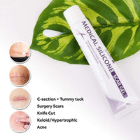 AZALLY Advanced Scar Gel - Scar Diminishing Serum - Reduces The Appearance of Old & New Scars - Best Scar Treatment for Repair Scars from Burns Cuts Acne Spots Stretch Marks