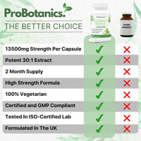 ProBotanics Organic Soursop Capsules | Full Spectrum 13500mg 30:1 Extract Per Serving | Potent Antioxidant & Immune Support - 60 Capsules