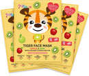 7th Heaven Tiger Face Mask Gift Set (4 Kids Face Masks). Hydrating for Sensitive Skin, Childrens Age 8+, Cruelty Free Sheet Masks - Genuine 7th Heaven Face Masks Skincare
