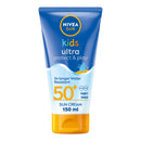 Nivea Sun NIVEA Sun Kids Ultra Protect & Play SPF 50+ Lotion (150ml), Moisturising Kids Sun Cream Immediately Protects Delicate Skin Against Sunburn and Long-Term UV Damage