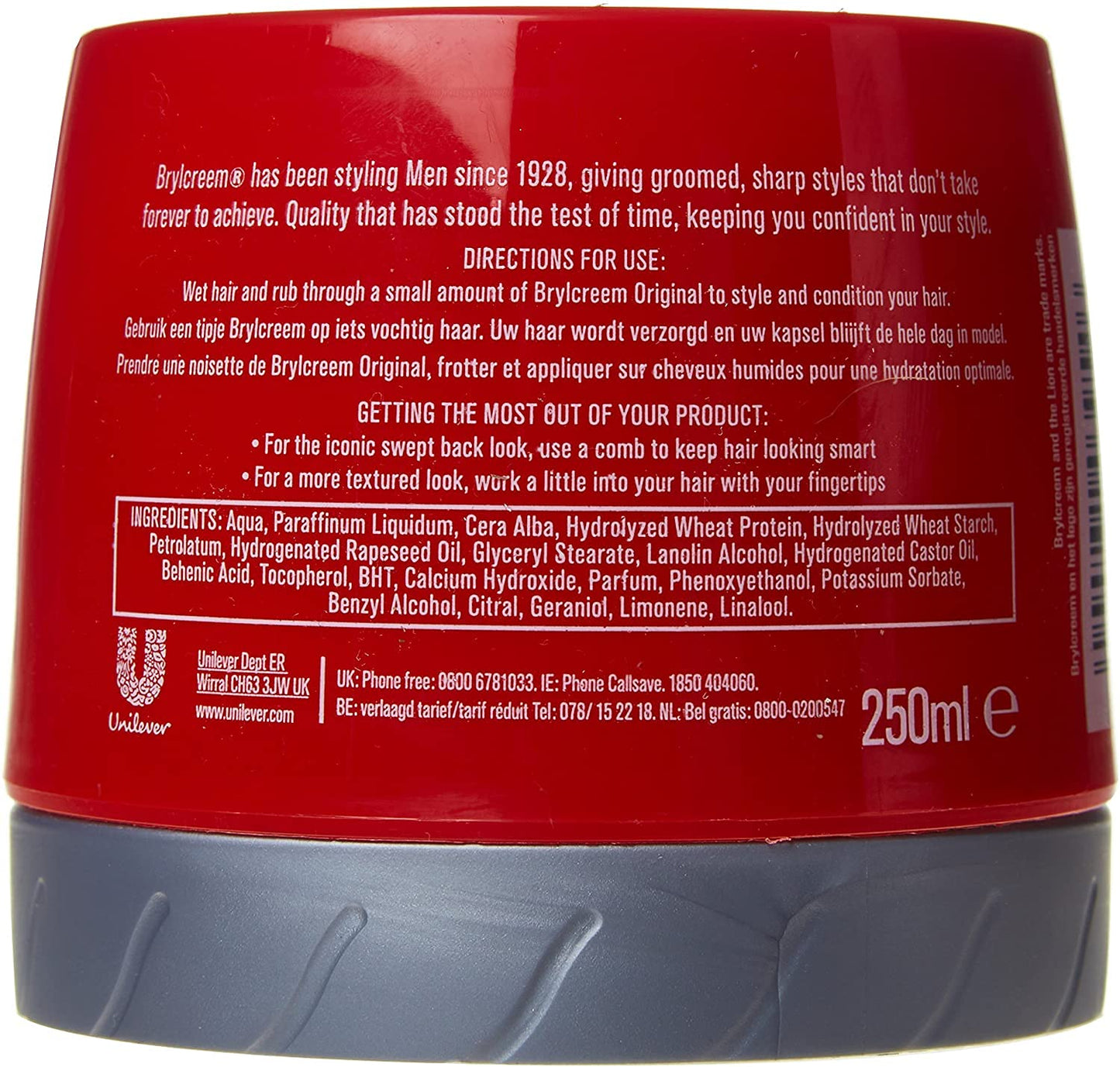 Brylcreem Protein Enriched Hair Styling Cream, 250ml