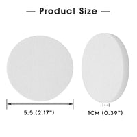 D.A.Y. Republic 8 Pack Makeup Sponge Blenders, Circle Shaped, White, Soft and Flexible, Foundation Make up Blender Pads for Liquid, Creams, and Powders, Wet and Dry use, Perfect for Everyday Use