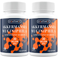 Coutihot Akkermansia Probiotic 30 Billion AFU, Probiotics for Gut Health, Akkermansia Muciniphila & Resistant Starch, Probiotic Supplement for Men & Women, Supports Digestive and Gut Lining, 120 Capsules