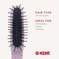 KENT Kent ArtHedz Cats Designed Pocket Size Hairbrush